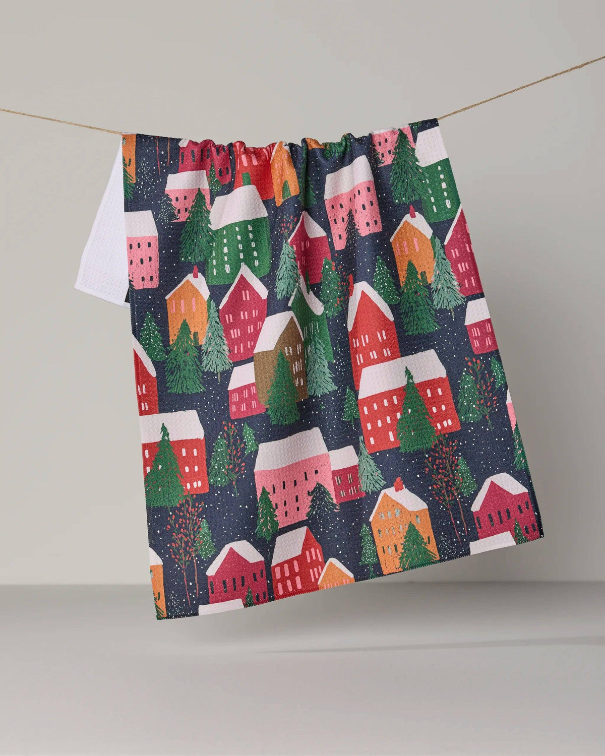 Geometry - Alpine Village Tea Towel - Holiday 2026