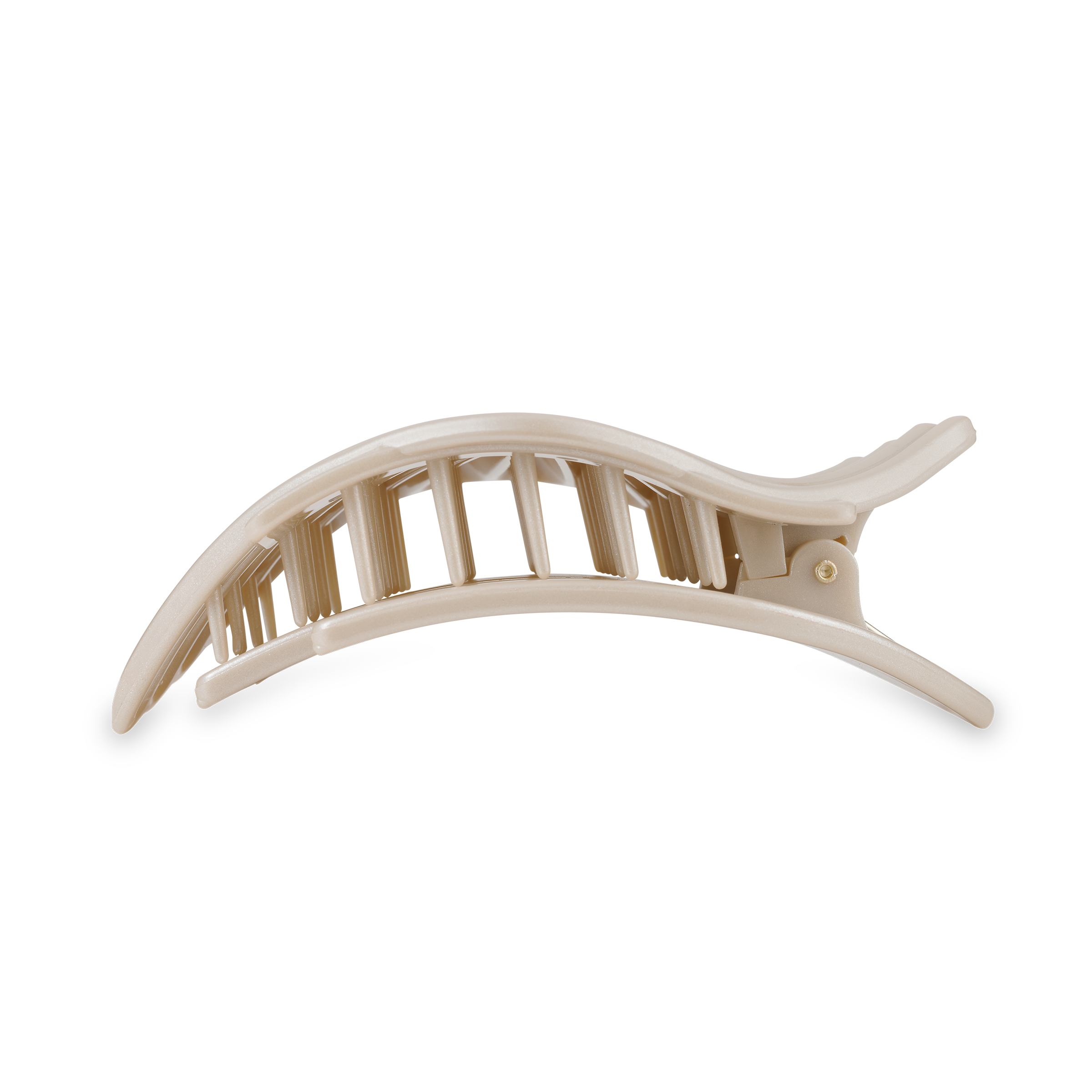 TELETIES - Shimmering Shell | Large | Flat Hair Clip