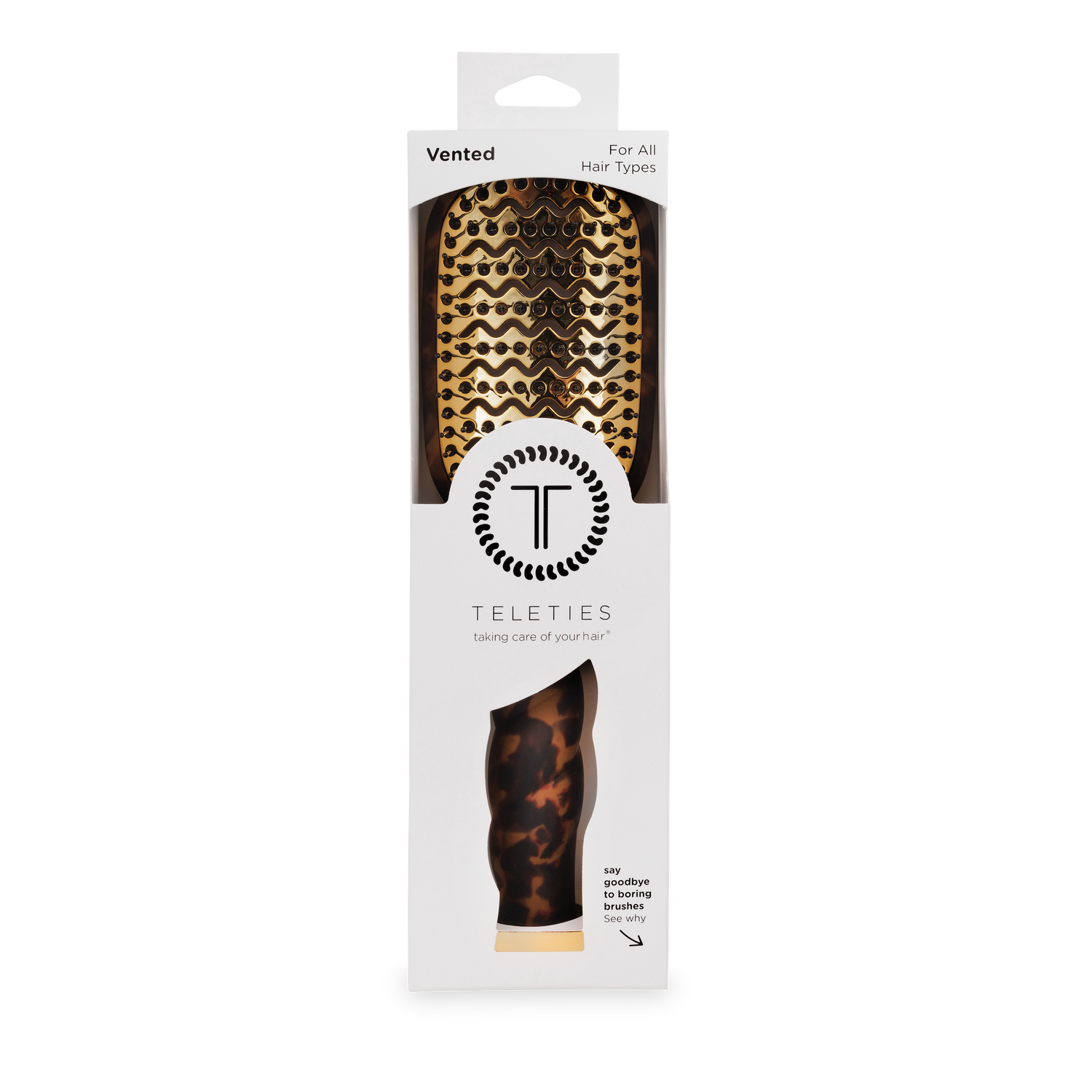 TELETIES - Vented Hair Brush | Tortoise