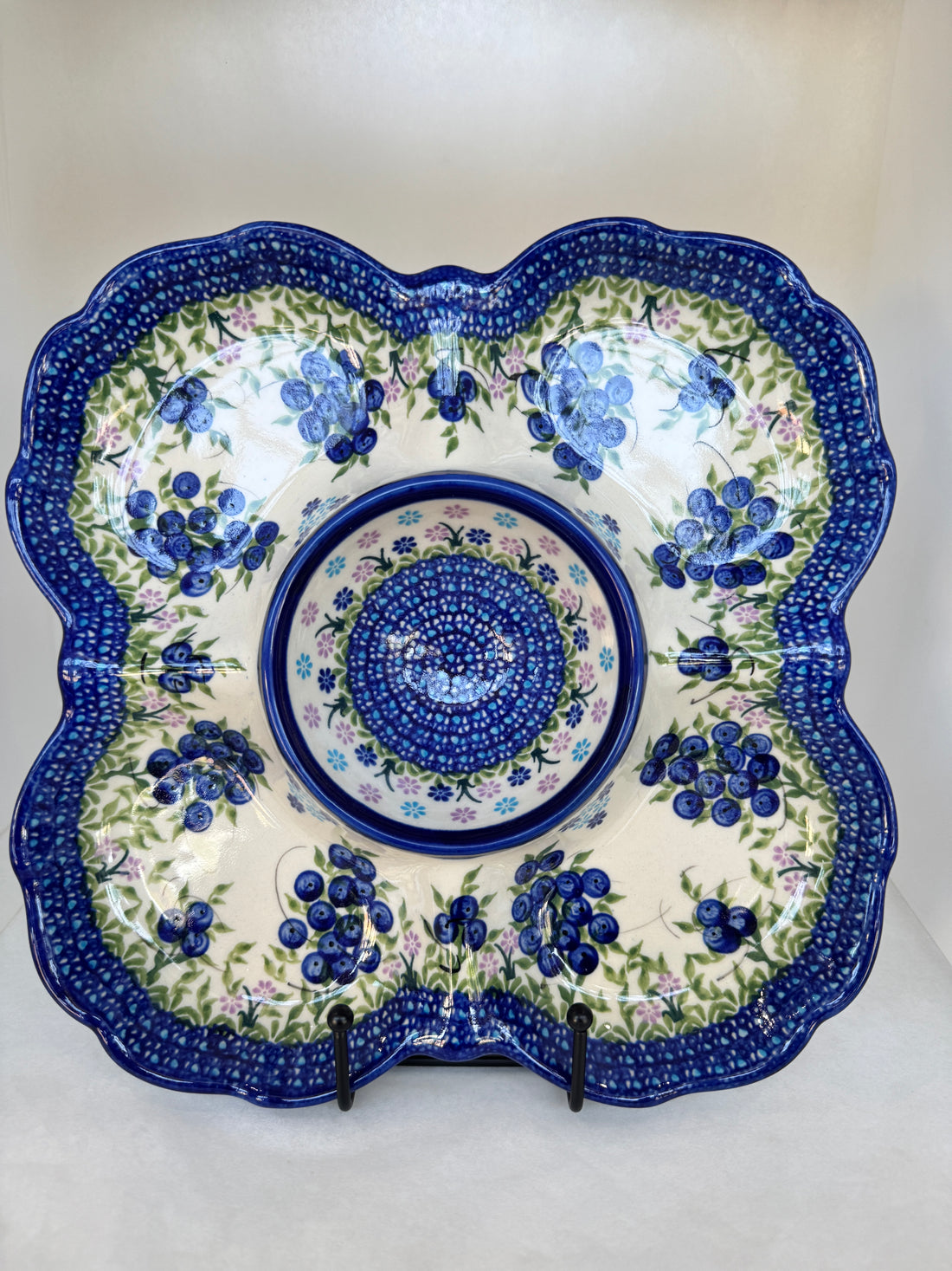 KALICH Blueberry Bundle Divided Platter