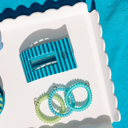 TELETIES - Cabana Cutie | Small | Flat Rectangle Hair Clip