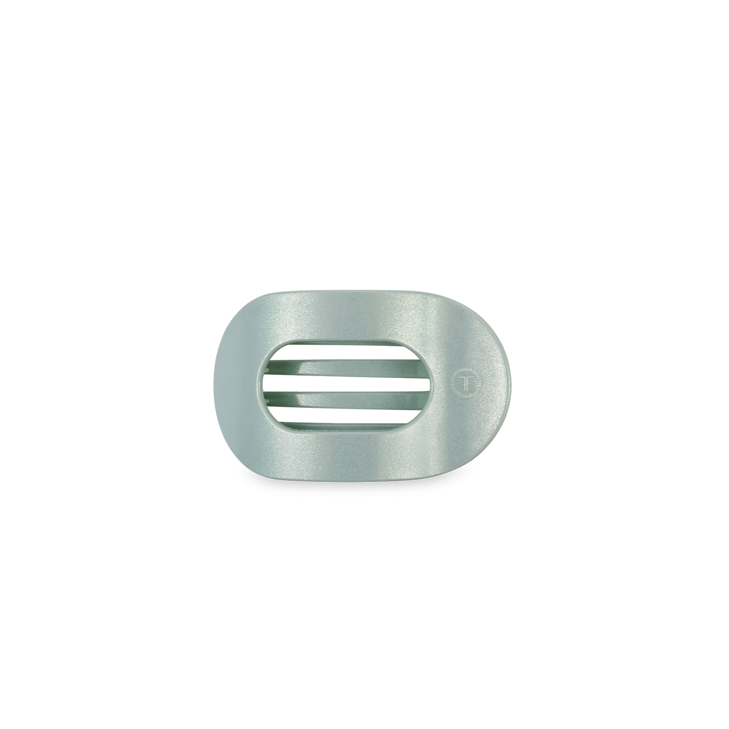 TELETIES - Flat Round Hair Clip | Tiny | Dew Drop