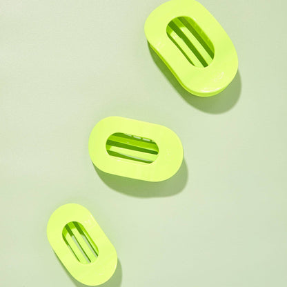 TELETIES - Flat Round Hair Clip | Small | Summer Brights