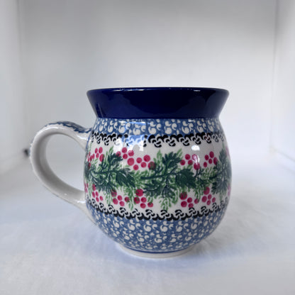 Holly Berry 16 oz Bubble Mug