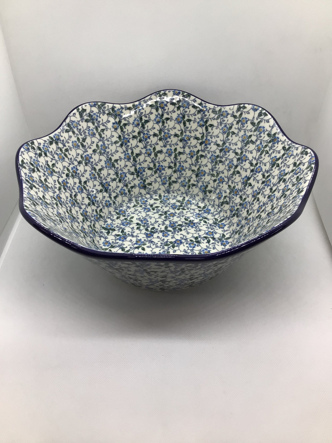 Sapphire Wavy Edge Bowl 12&quot;