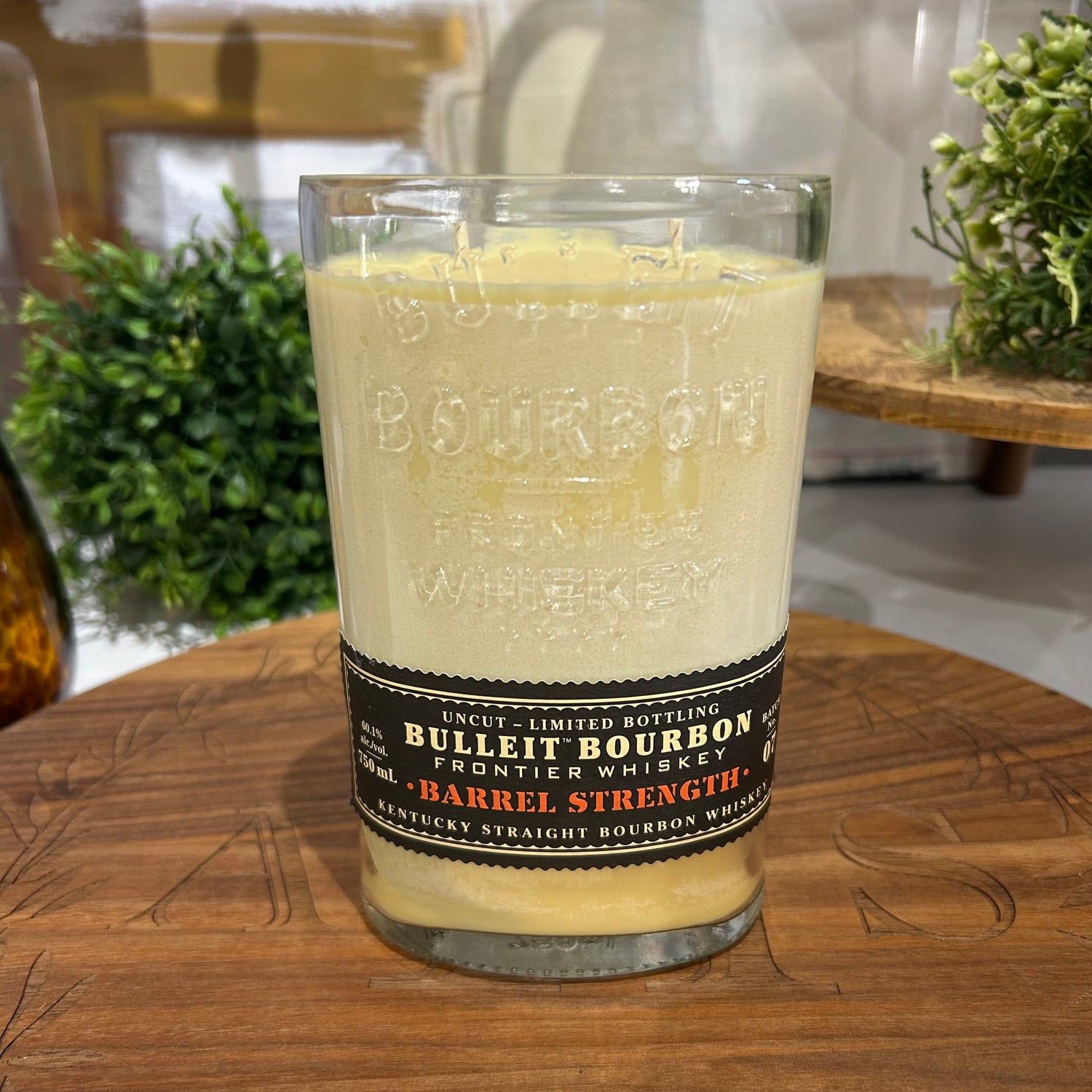 Bourbon Bottle Candle