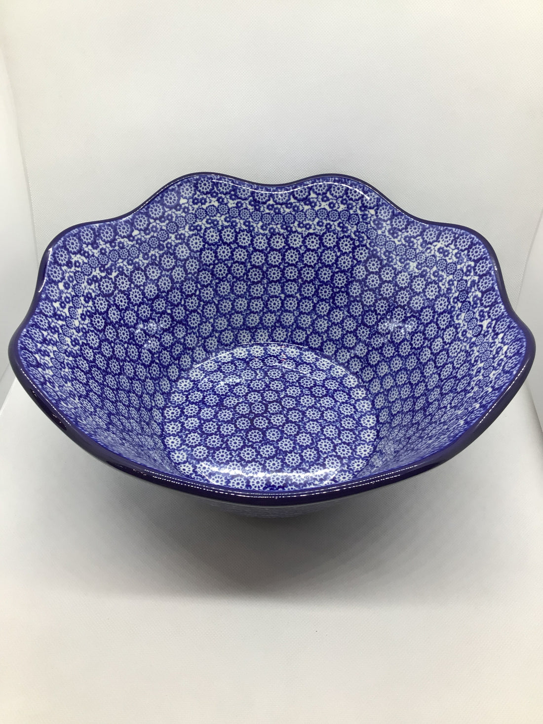 Midnight Wavy Edge Bowl 12&quot;