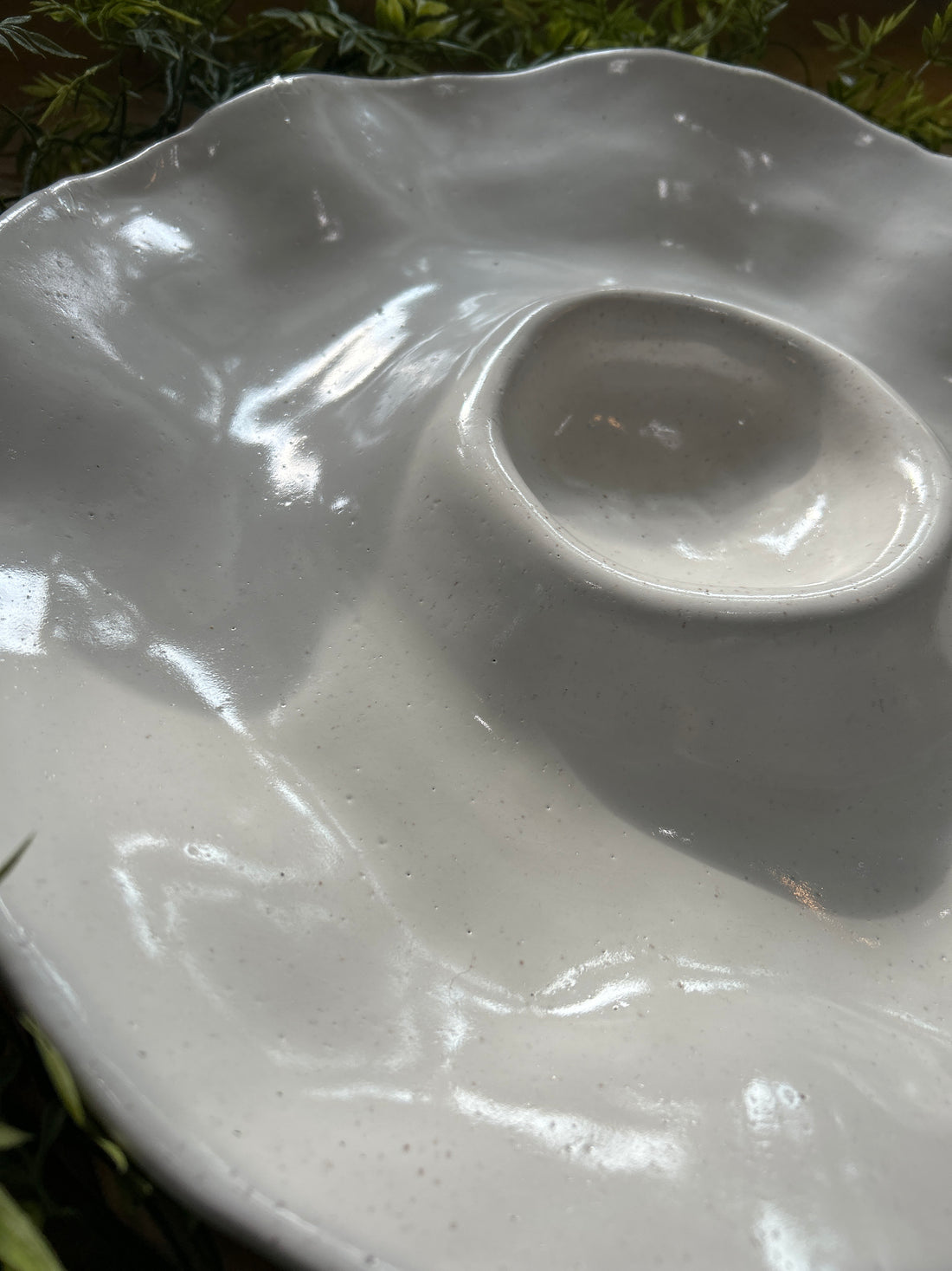 Crudites Server-Eyelet White