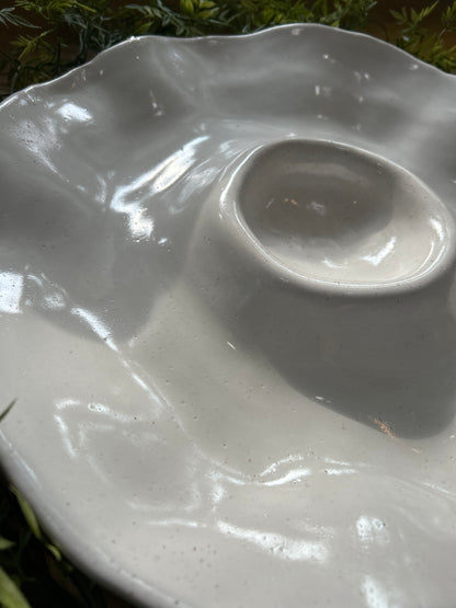 Crudites Server-Eyelet White