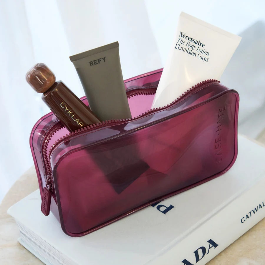 Jelly Makeup Bag- Mulberry