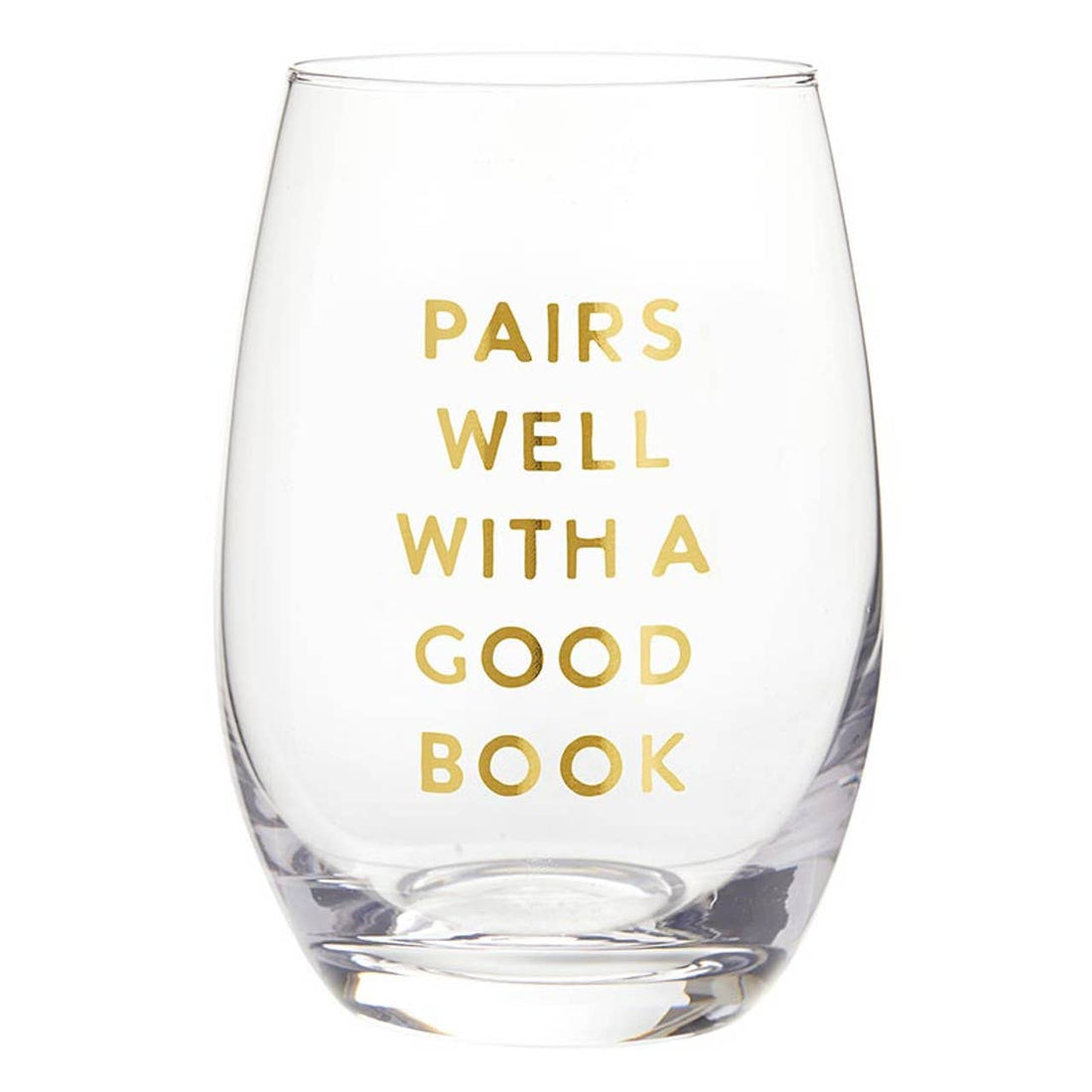 Santa Barbara Design Studio by Creative Brands - Stemless Wine Glass - Pairs Well with A Good Book