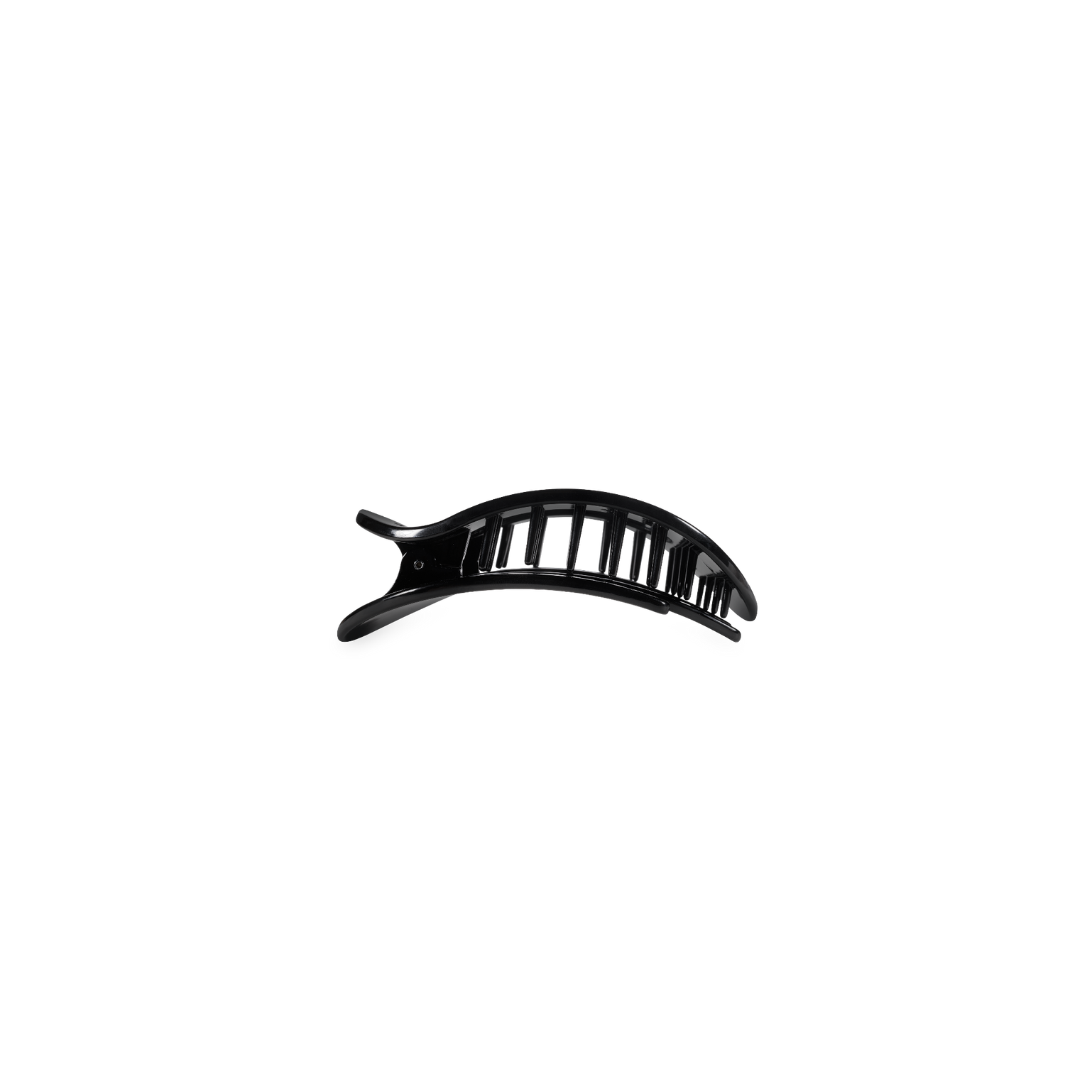 TELETIES - Jet Black | Tiny | Flat Round Clip