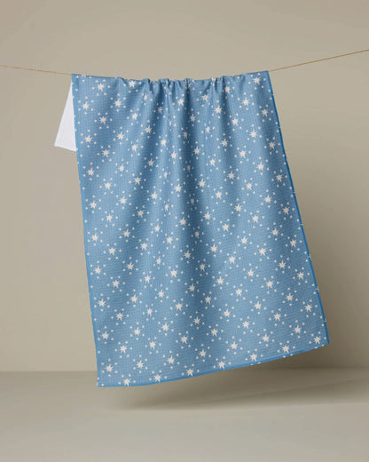 Geometry - Freedom Blue Tea Towel