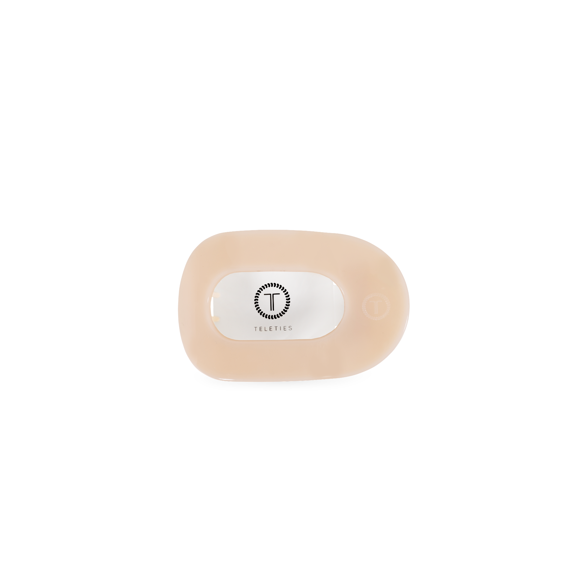 TELETIES - Almond Beige | Tiny | Flat Round Clip