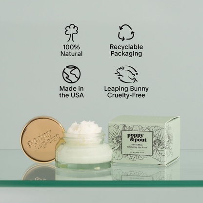 Poppy &amp; Pout - Lip Scrub, Sweet Mint