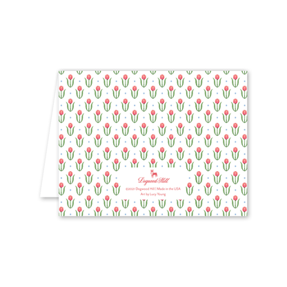 Flower Cart Tulips Birthday Card