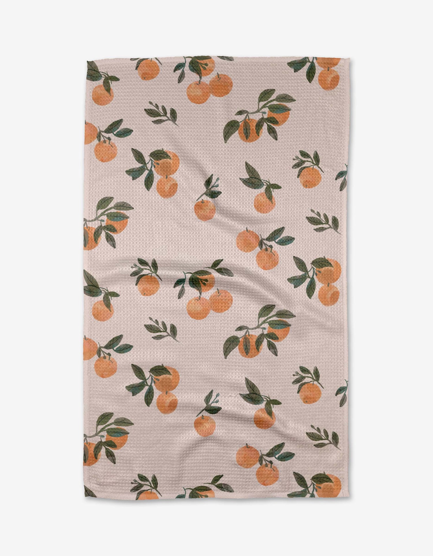 Geometry - Pretty In Peach Tea Towel