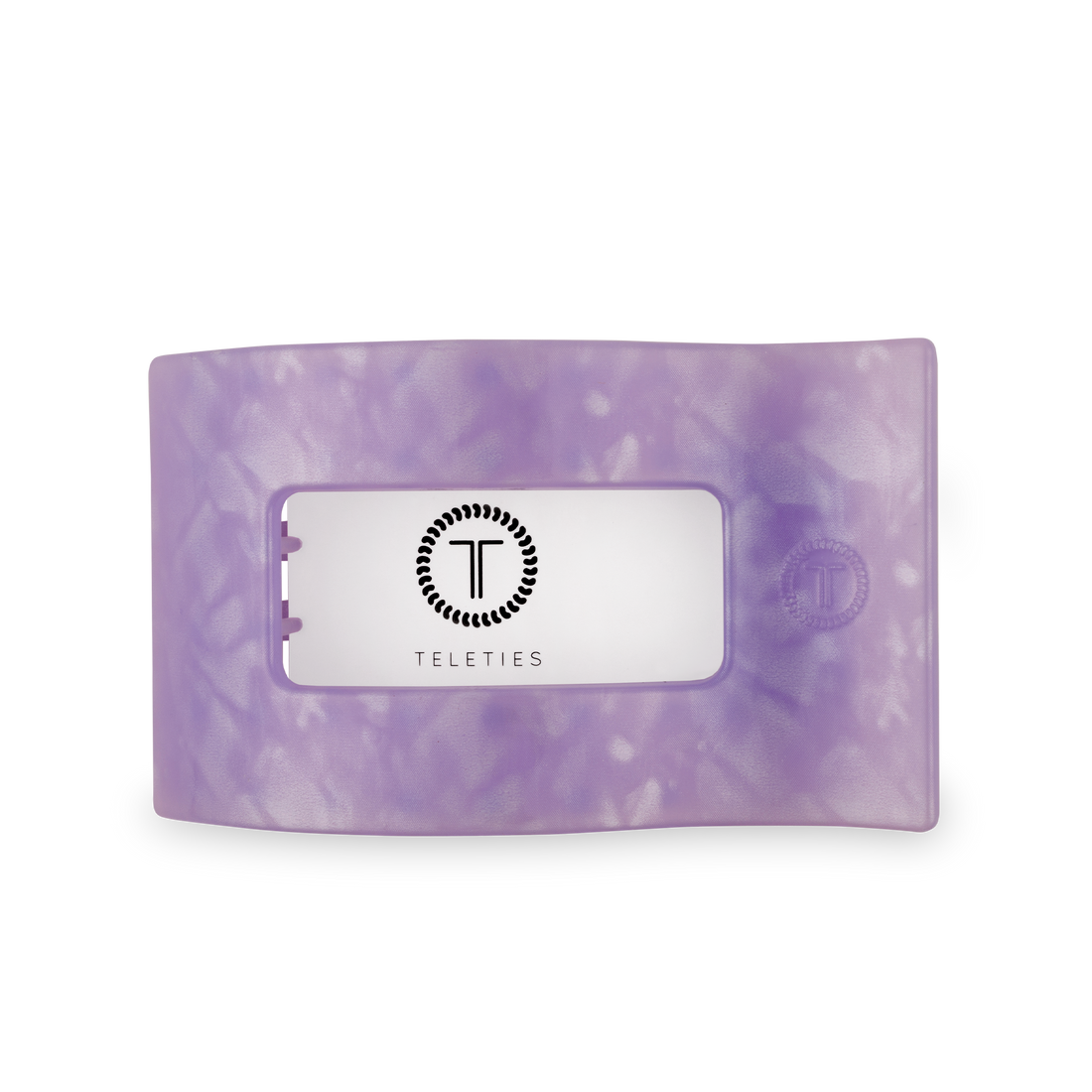 TELETIES - Flat Rectangle Hair Clip | Large | Lavender Mist