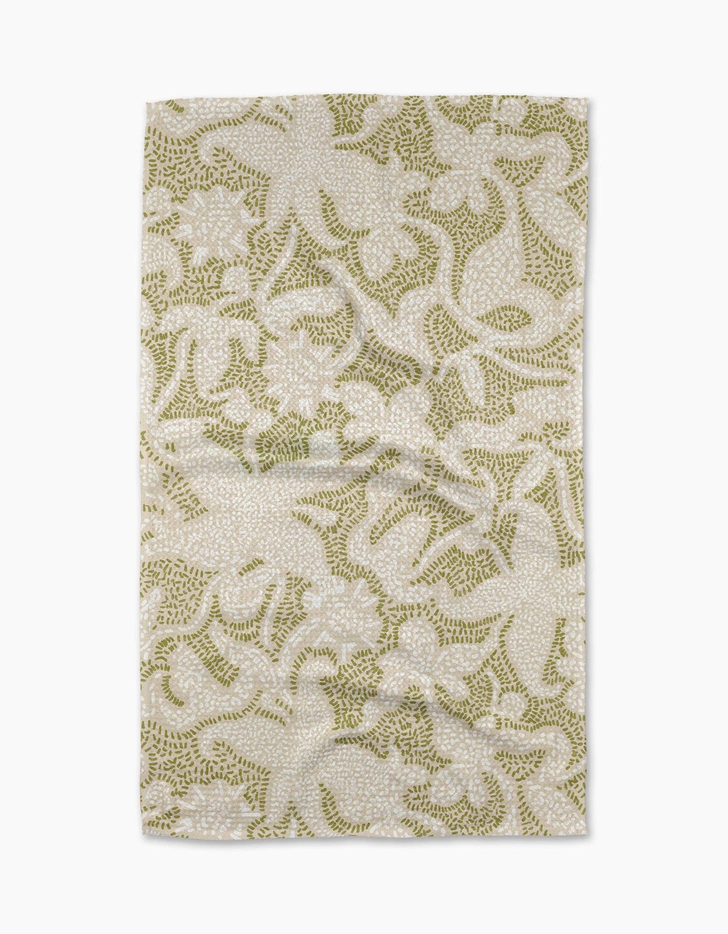 Dotted Floral Garden Tea Towel