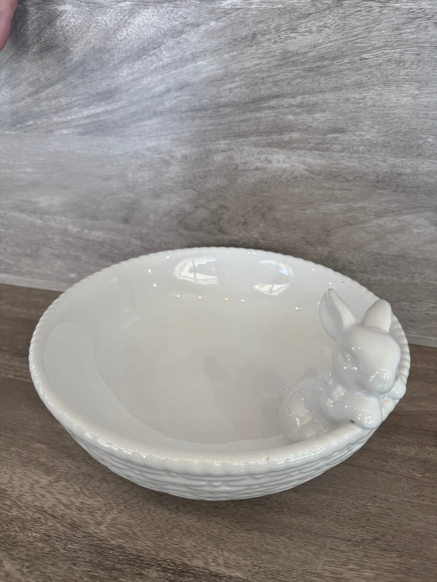 Large Peeking Bunny Bowl