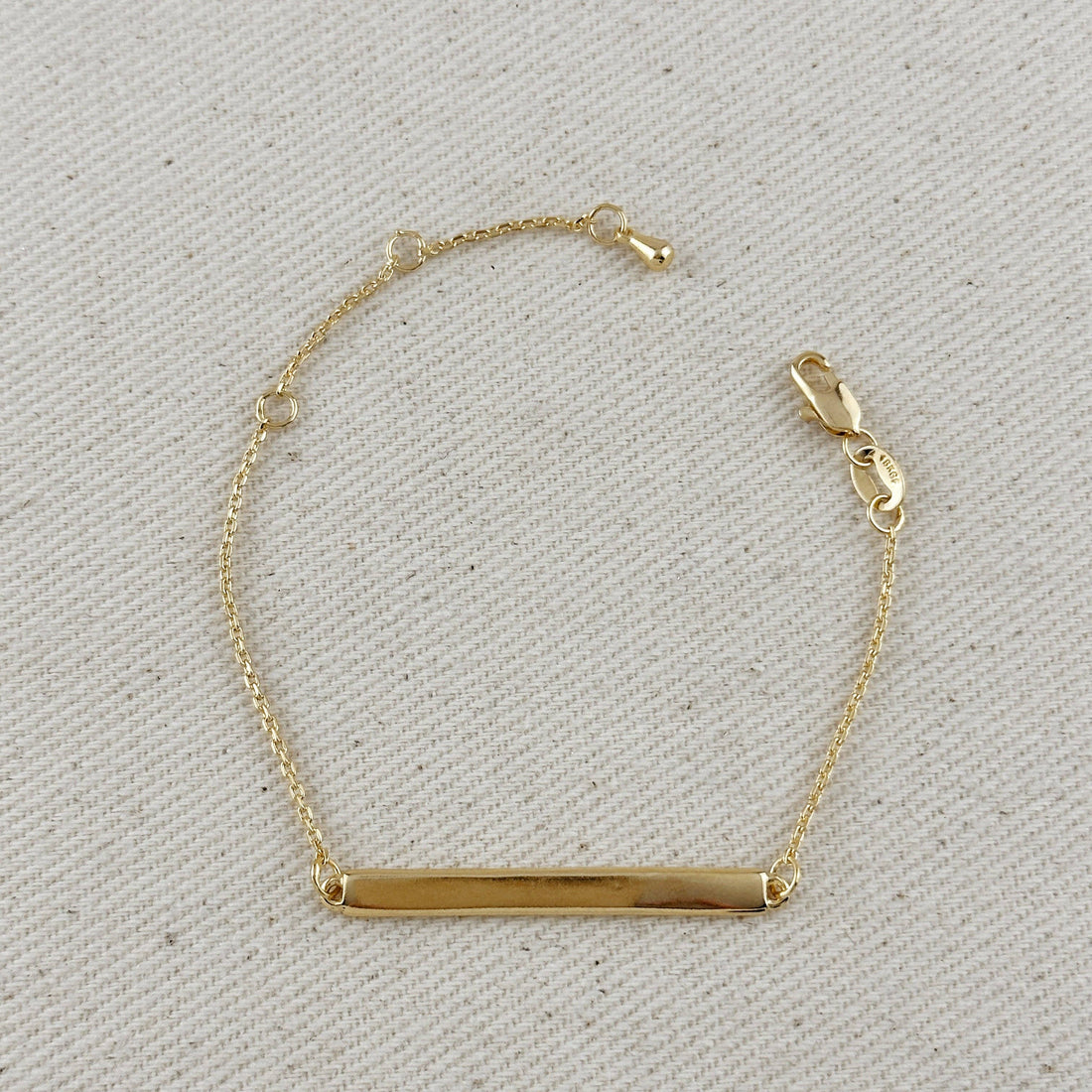 GoldFi - 18k Gold Filled Polished Bar Bracelet