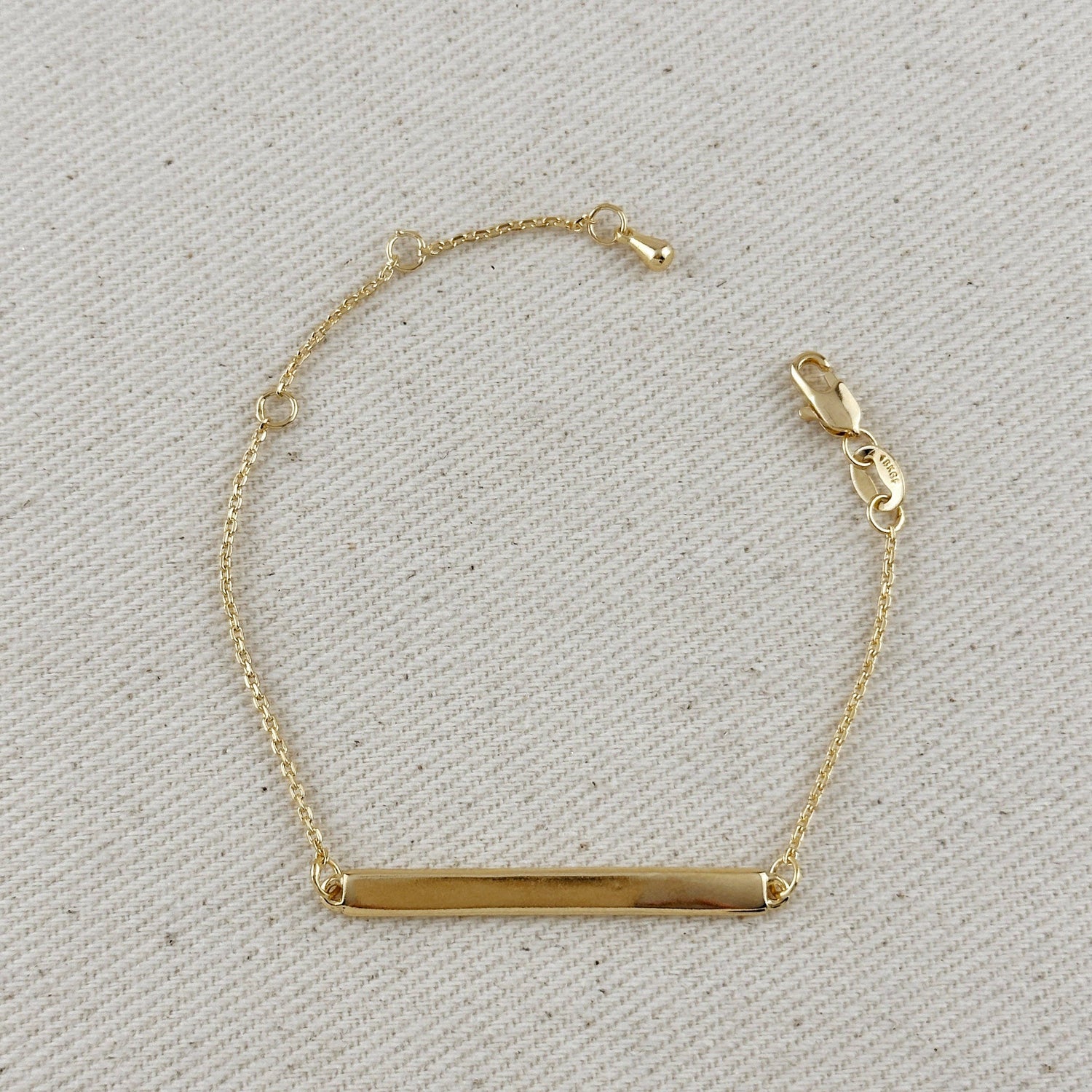 GoldFi - 18k Gold Filled Polished Bar Bracelet