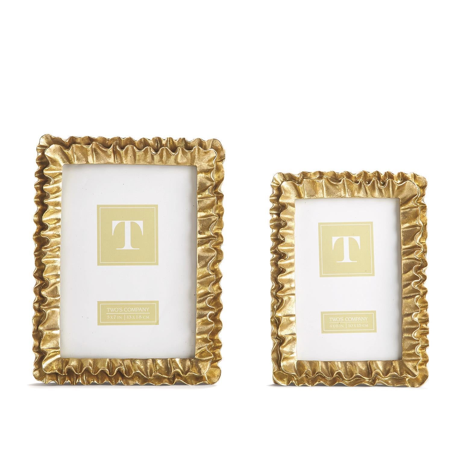 Gold Ruffle Frames