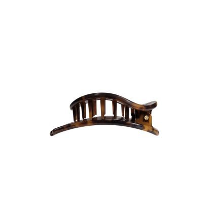 TELETIES - Tortoise | Small | Flat Circle Hair Clip