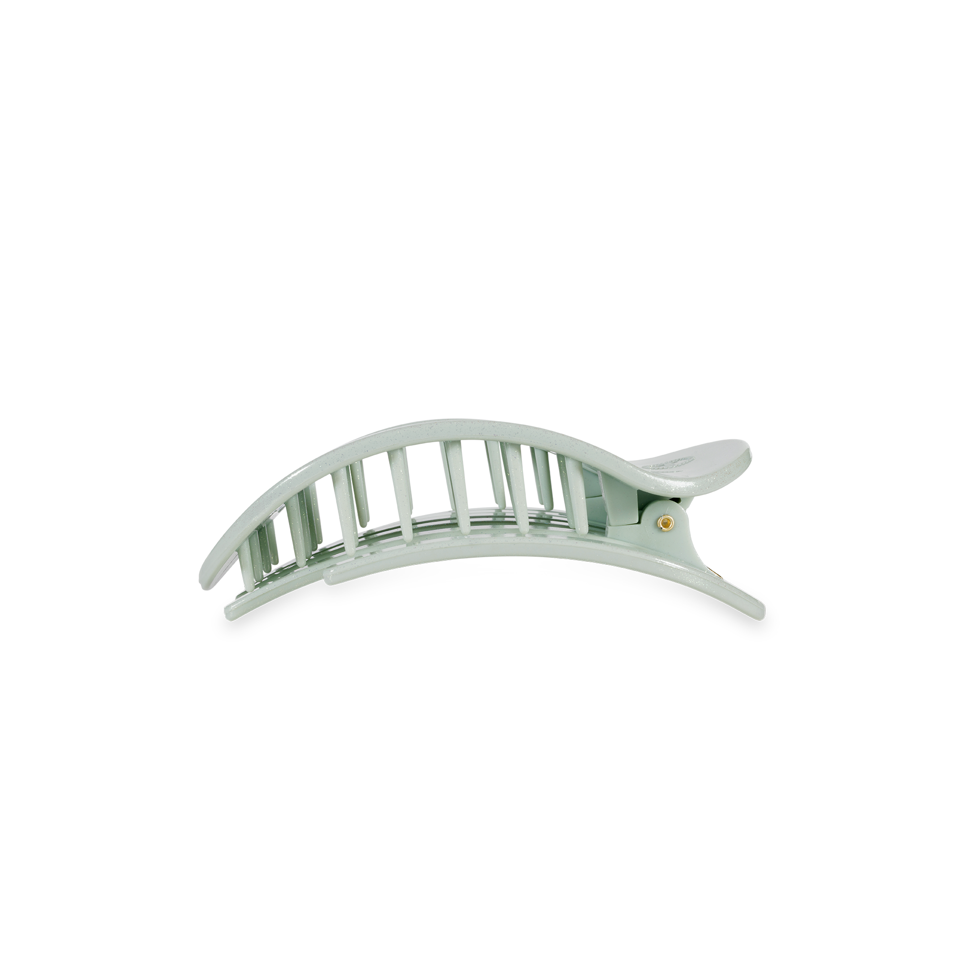 TELETIES - Flat Round Hair Clip | Small | Dew Drop