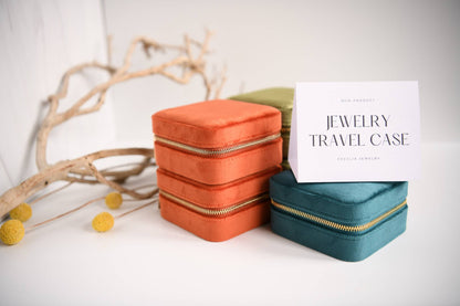 Square Jewelry Travel Cases
