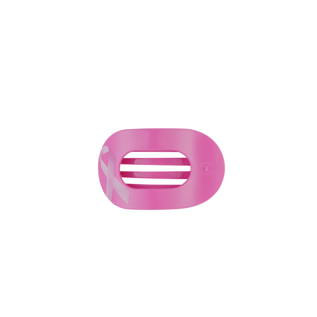 TELETIES - Breast Cancer Awareness | Tiny | Flat Round Hair Clip