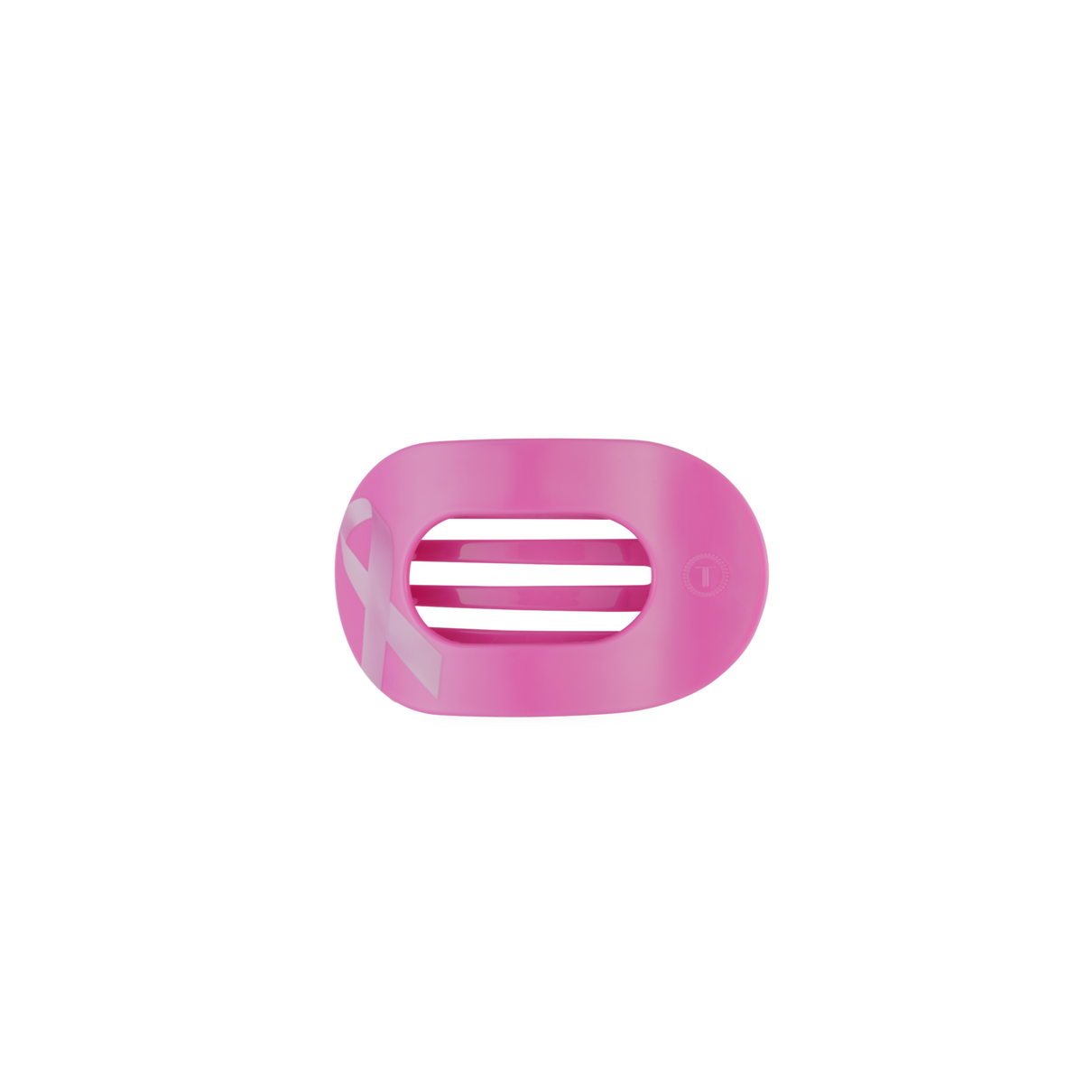 TELETIES - Breast Cancer Awareness | Tiny | Flat Round Hair Clip