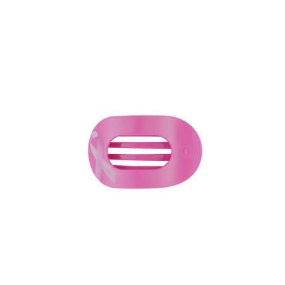TELETIES - Breast Cancer Awareness | Tiny | Flat Round Hair Clip