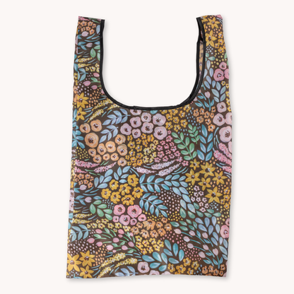 Elyse Breanne Design - Black Floral Reusable Bag