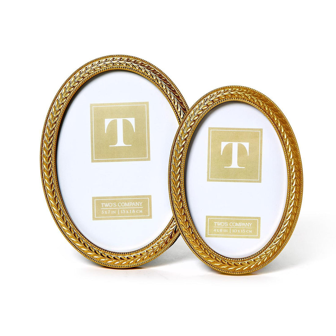 Gold Wreath Oval Frame