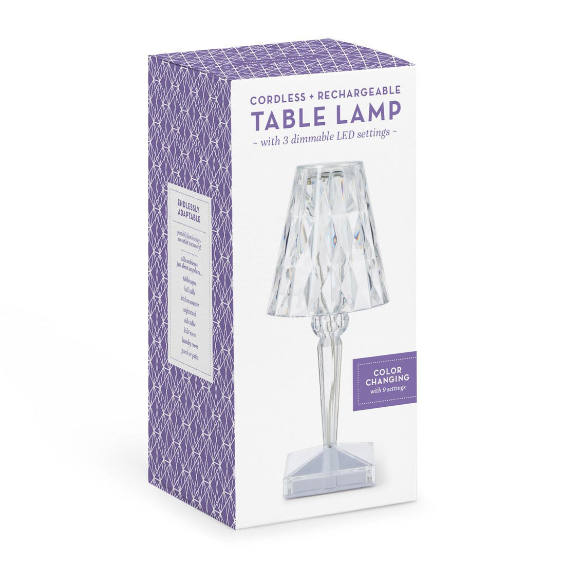 LED Color-Changing Crystal Lamp