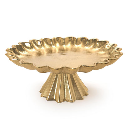 Gold Scalloped Cake Stand