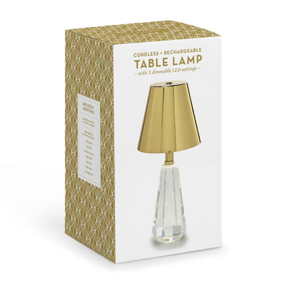 Cordless Crystal Base Lamp