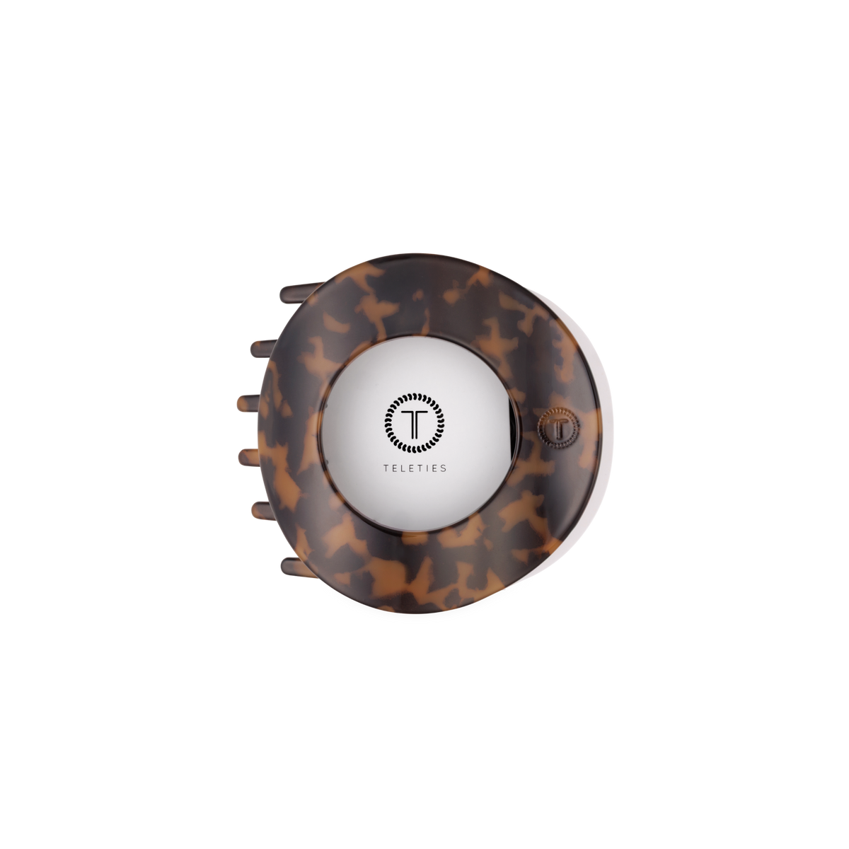 TELETIES - Tortoise | Medium | Flat Circle Hair Clip