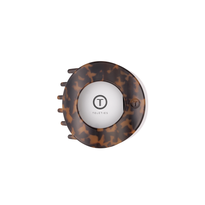 TELETIES - Tortoise | Medium | Flat Circle Hair Clip