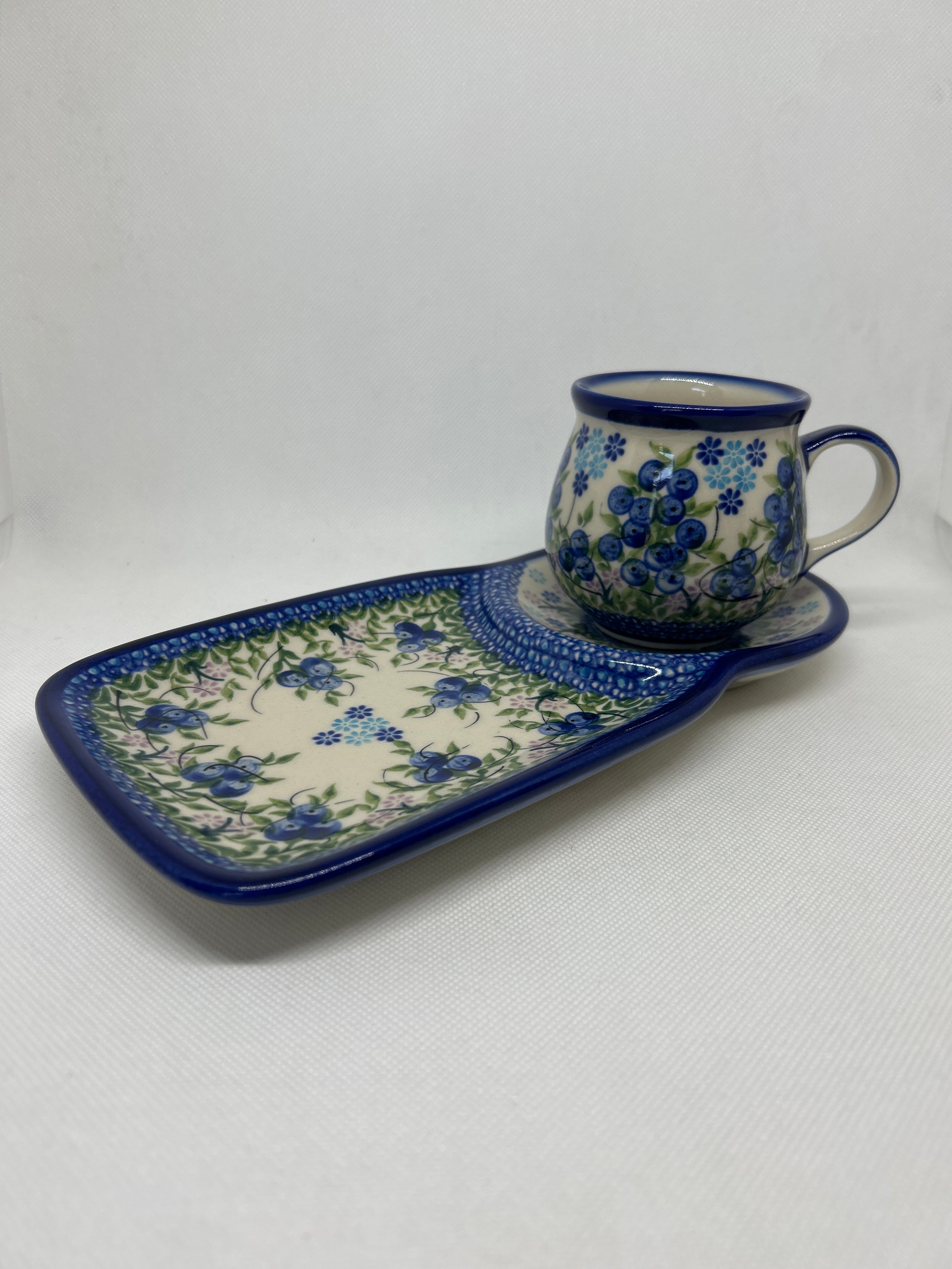KALICH Blueberry Coffee &amp; Cake Set