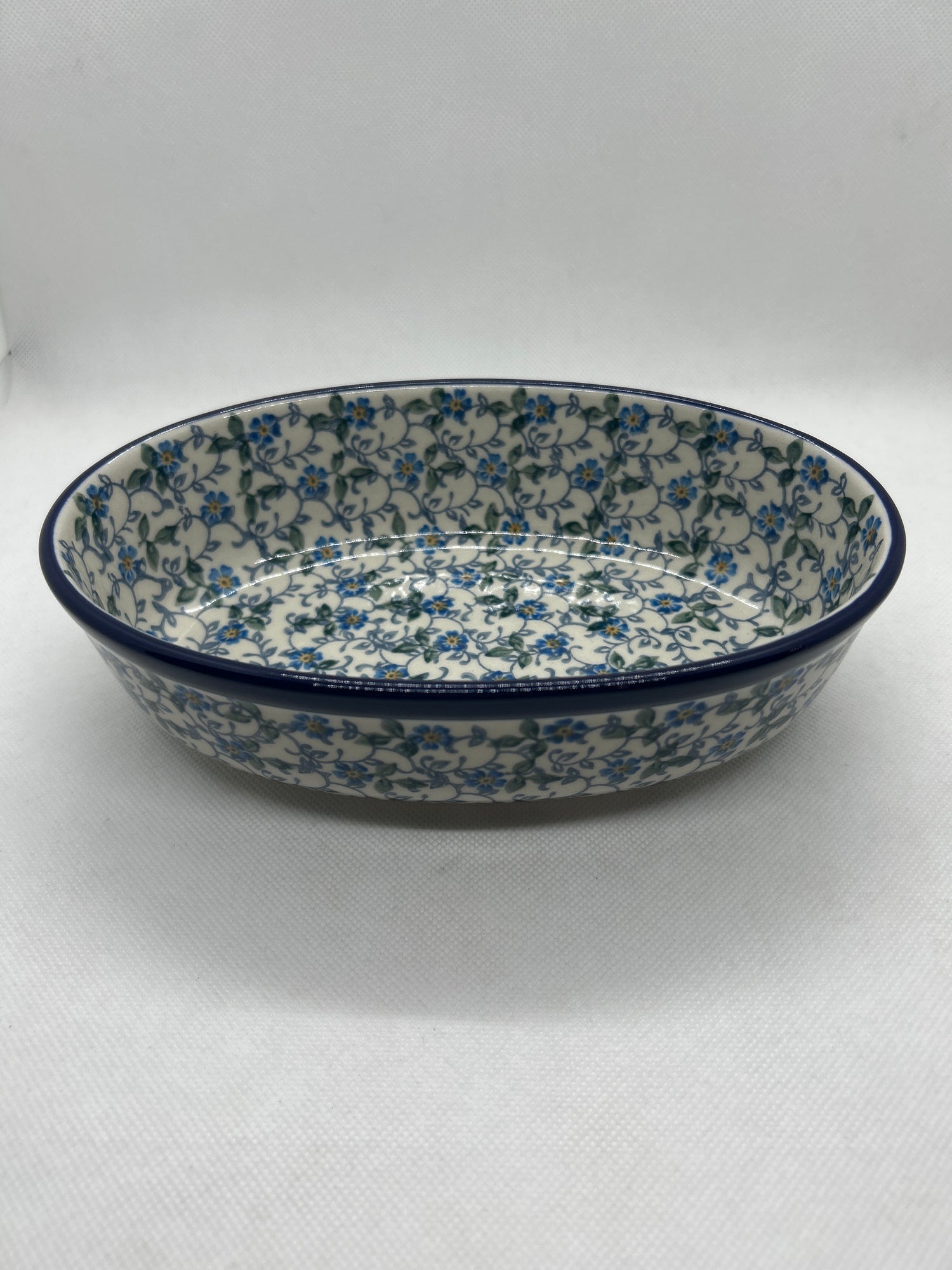 Sapphire Oval Baker 8"