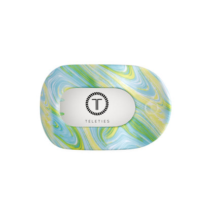 TELETIES - By the Sea Shore | Medium | Flat Round Hair Clip