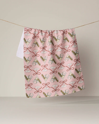 Geometry - Flower-tinis Tea Towel - Mahjong
