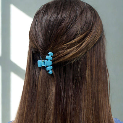 TELETIES - Classic Hair Clip | Tiny | Summer Sky