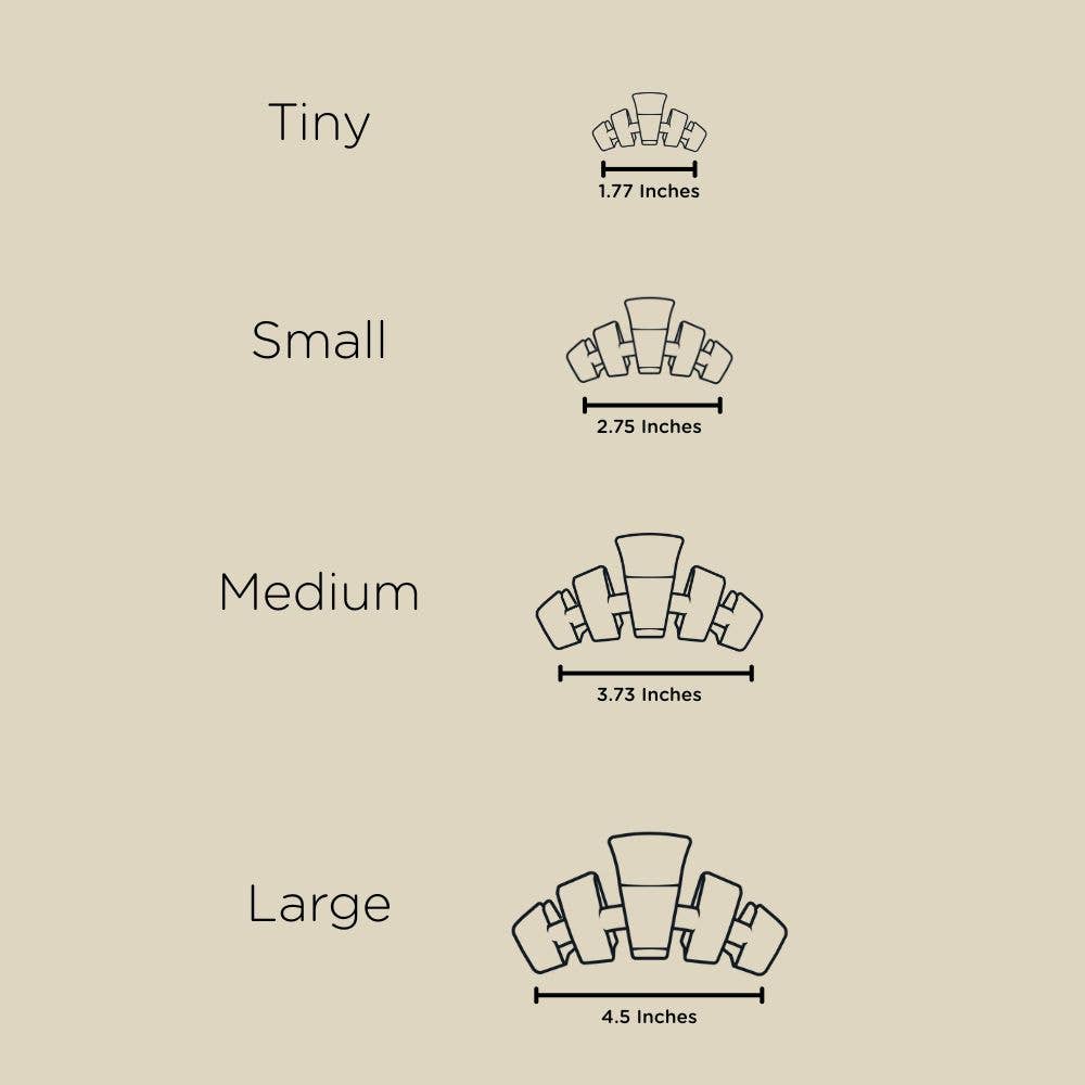 TELETIES - Classic Hair Clip | Small | Red Carpet Ready