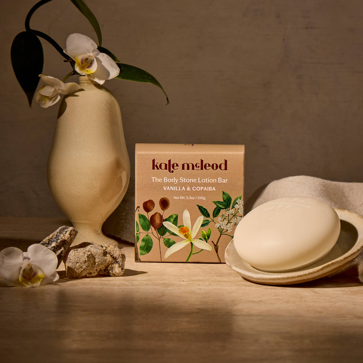Kate McLeod - Vanilla &amp; Copaiba | Deep Moisturizing Lotion Bar