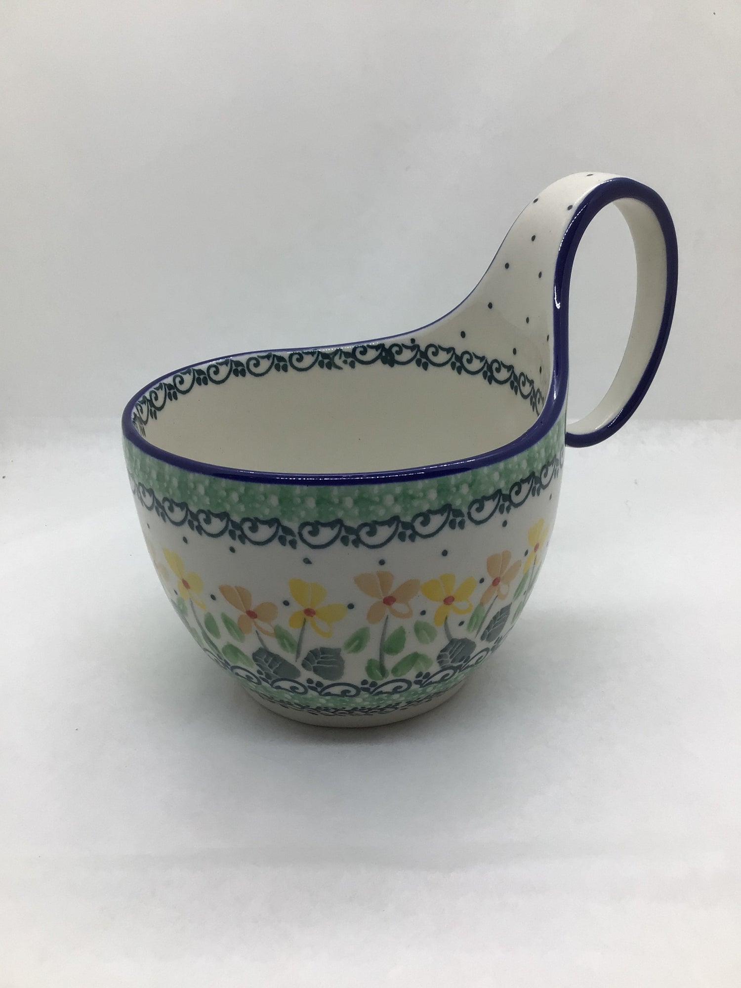 Peaches N Cream Bowl w/Loop Handle