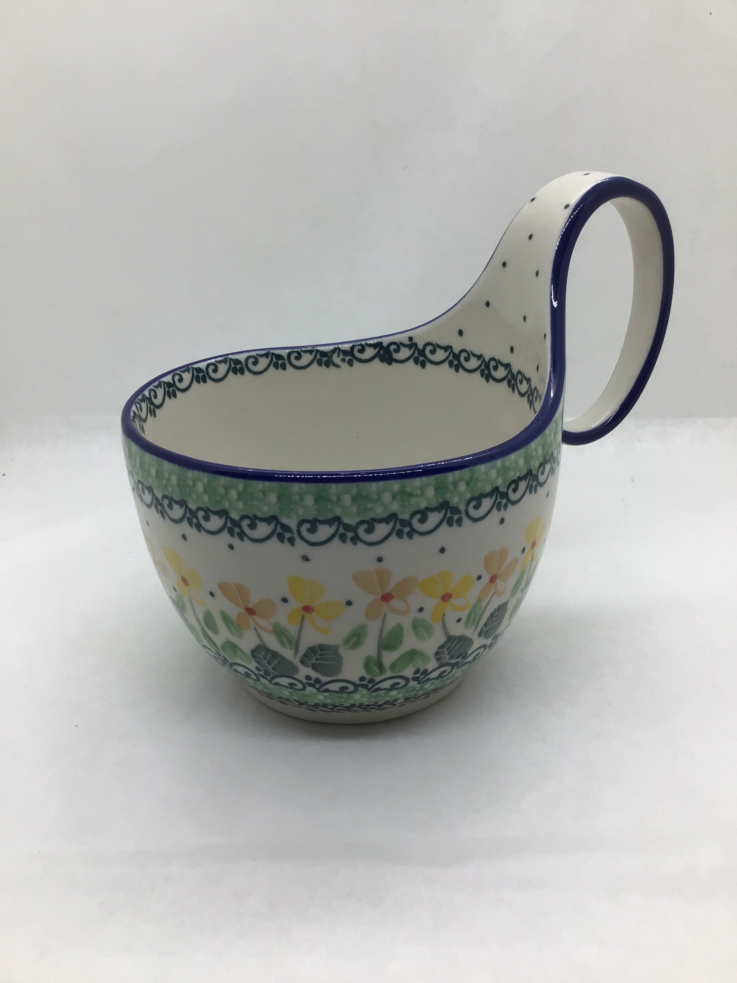 Peaches N Cream Bowl w/Loop Handle