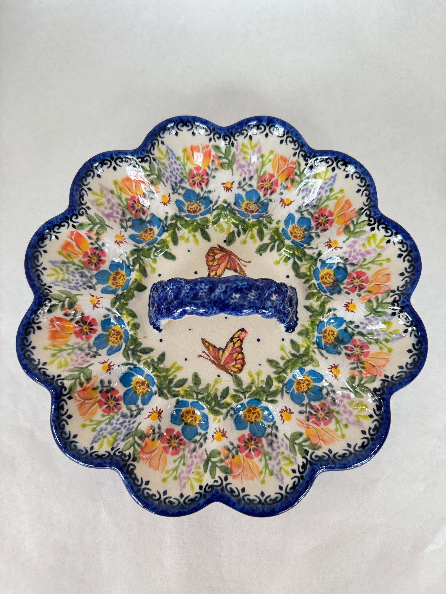 KALICH Egg Platter with Handle